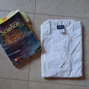 Mens New White Lab Coat 2XL